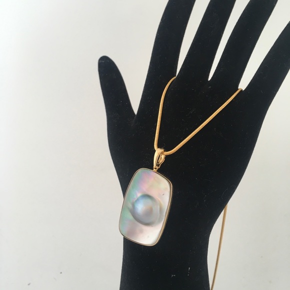 ***SOLD*** 14k SoSea Mabe pearl enhancer pendant - Picture 9 of 9